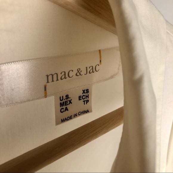 Mac & Jac dress. Excellent condition. Size XS, white and green. - Picture 3 of 5